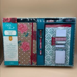 The Pioneer Woman Rose and Teal Journal Set